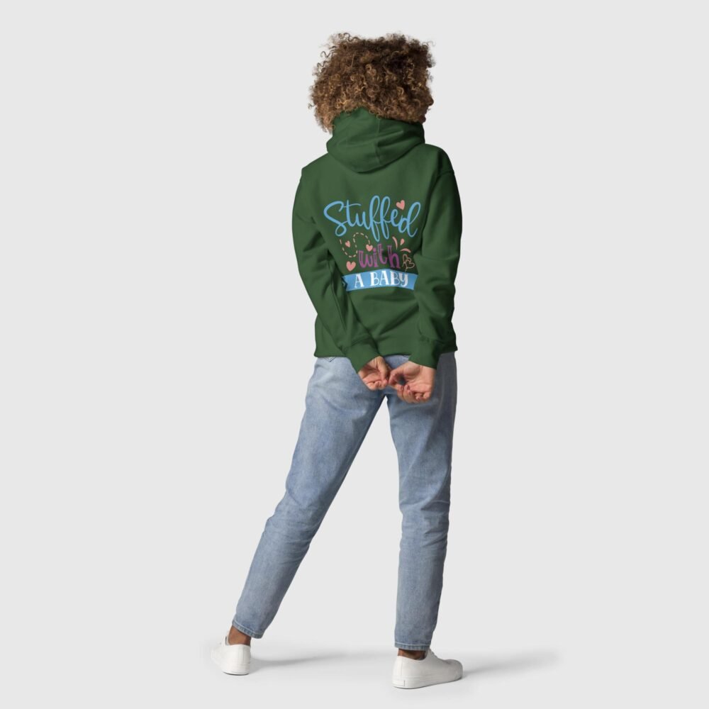 unisex premium hoodie forest green back 654f0a5f12c13