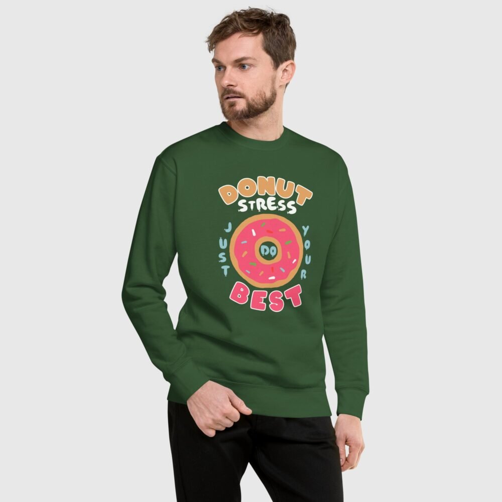unisex premium sweatshirt forest green front 654fd418d2dae