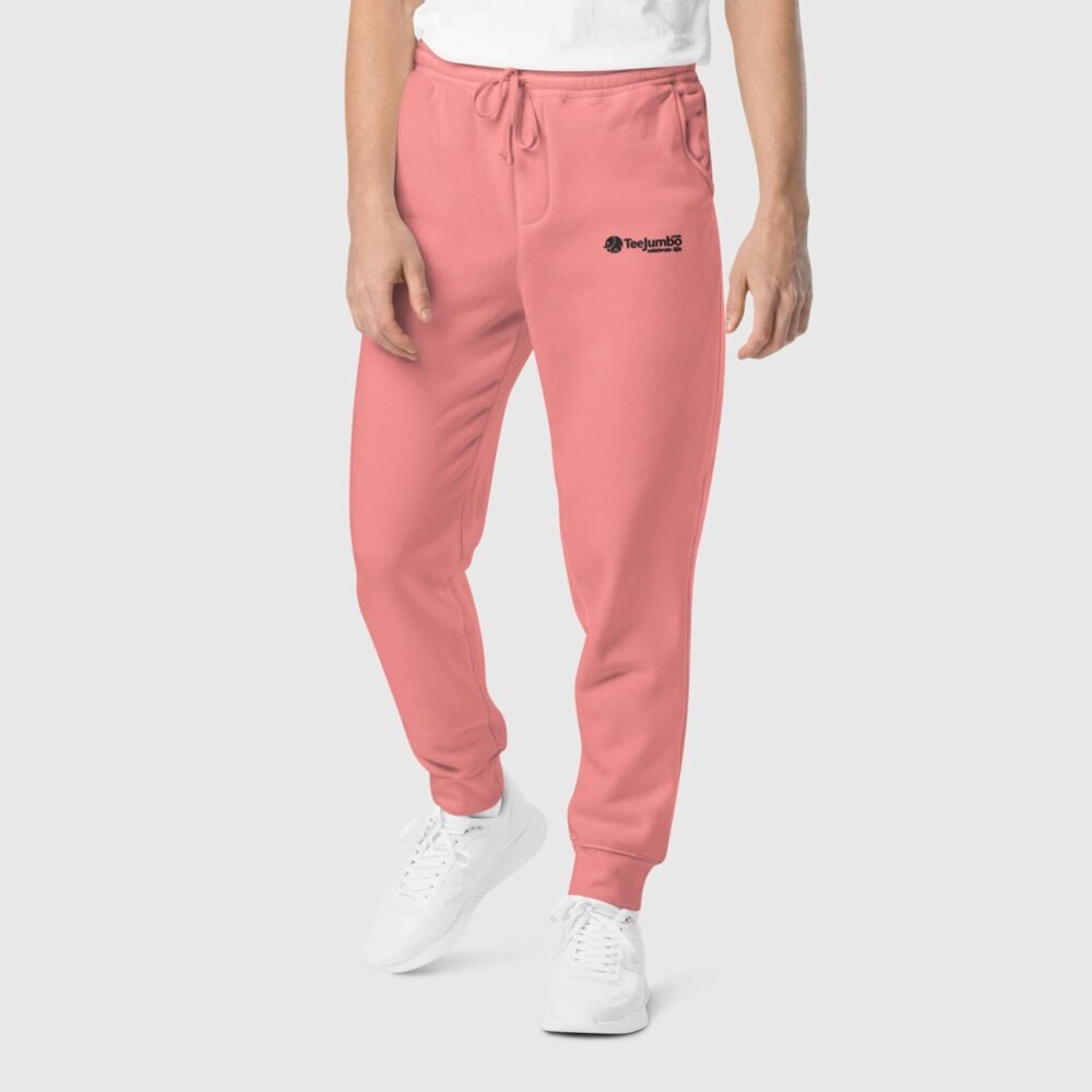 unisex pigment dyed sweatpants pigment pink front 6571c08ee7745