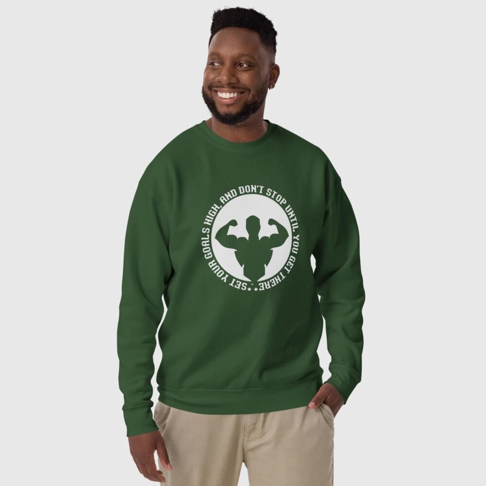 unisex premium sweatshirt forest green front 658c168ad60bb
