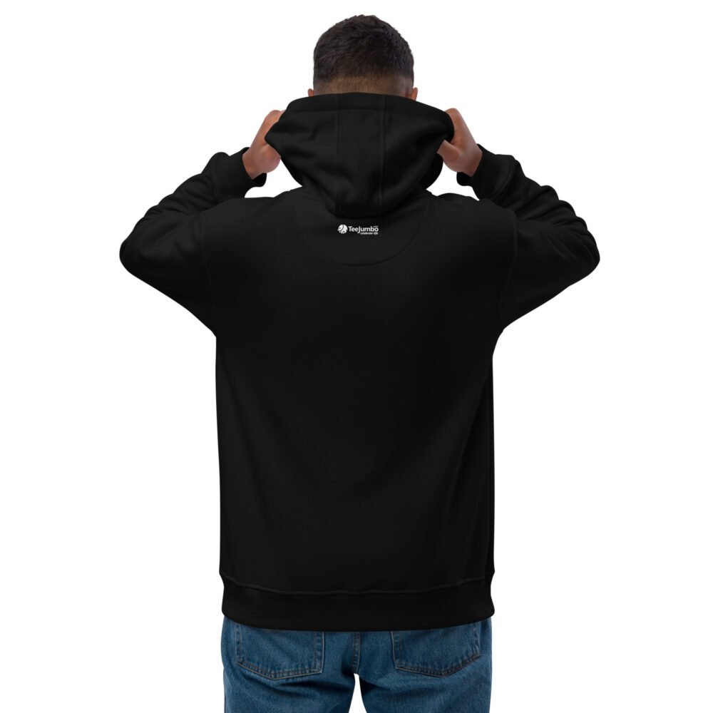 premium eco hoodie black back 6597d8dc3f5af