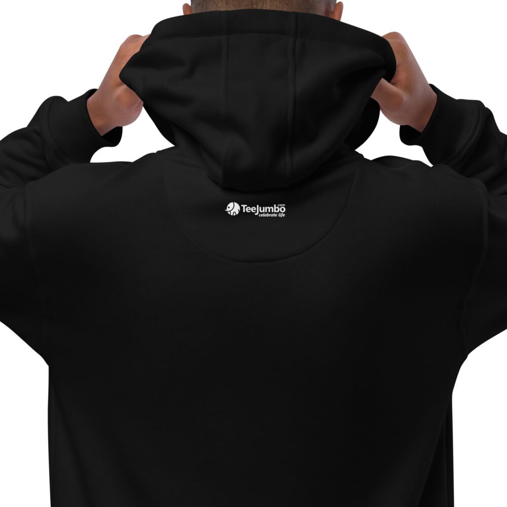premium eco hoodie black zoomed in 6597d8dc3f402