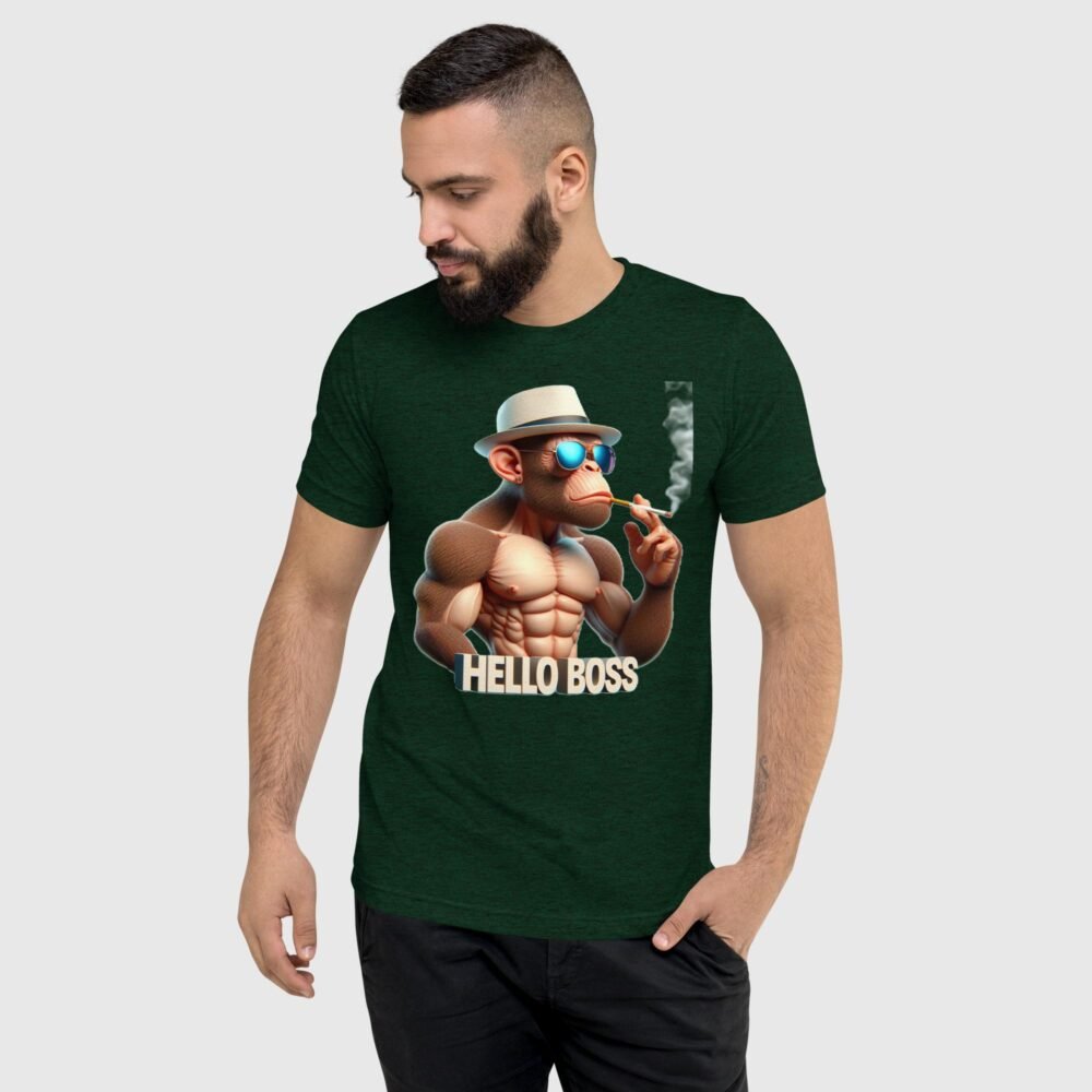 unisex tri blend t shirt emerald triblend front 65a8cf41511b0