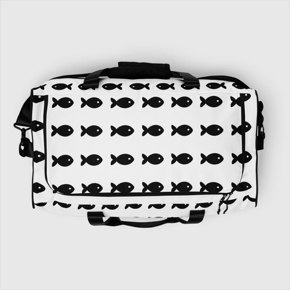 all over print duffle bag white top 65ffd1bbadddc