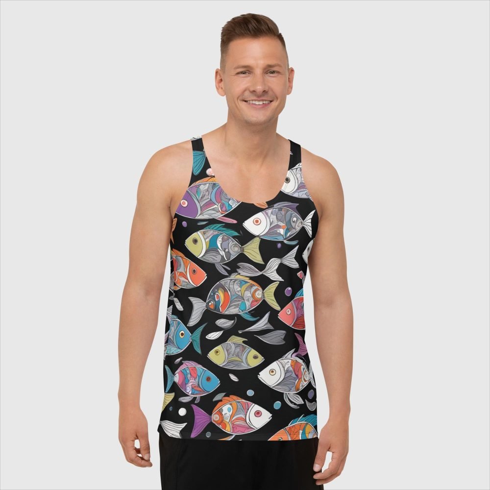 all over print mens tank top white front 65ffd10ce4ef7