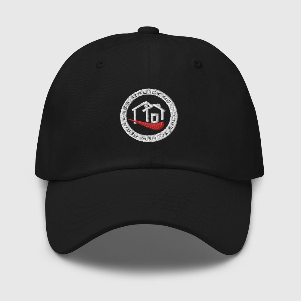 classic dad hat black front 65f2f409b8b69