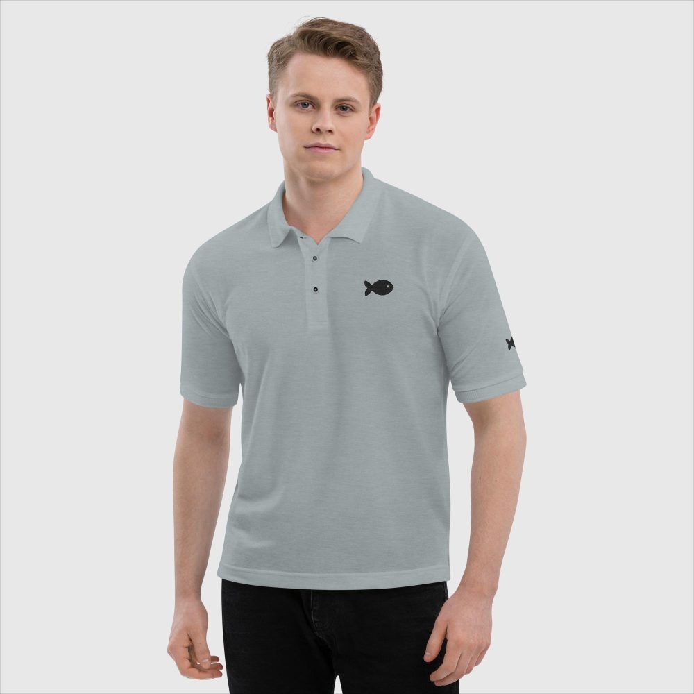 premium polo shirt cool heather front 65ffd04c86bb4