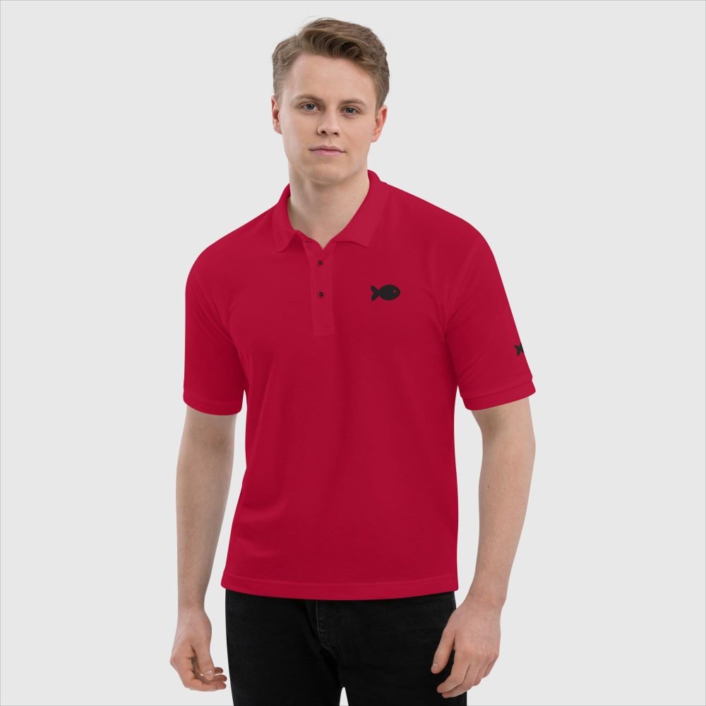 premium polo shirt red front 65ffd04c829de
