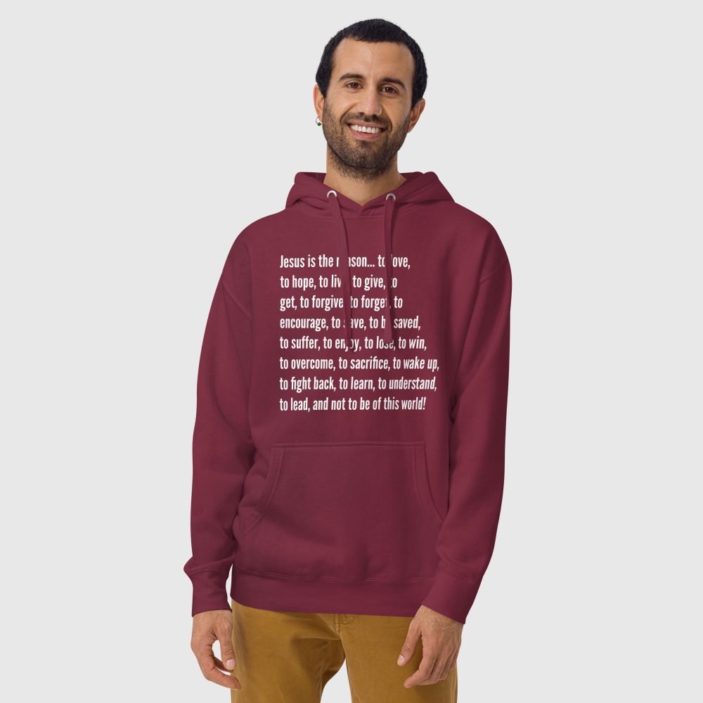 unisex premium hoodie maroon front 65e5714895e5a