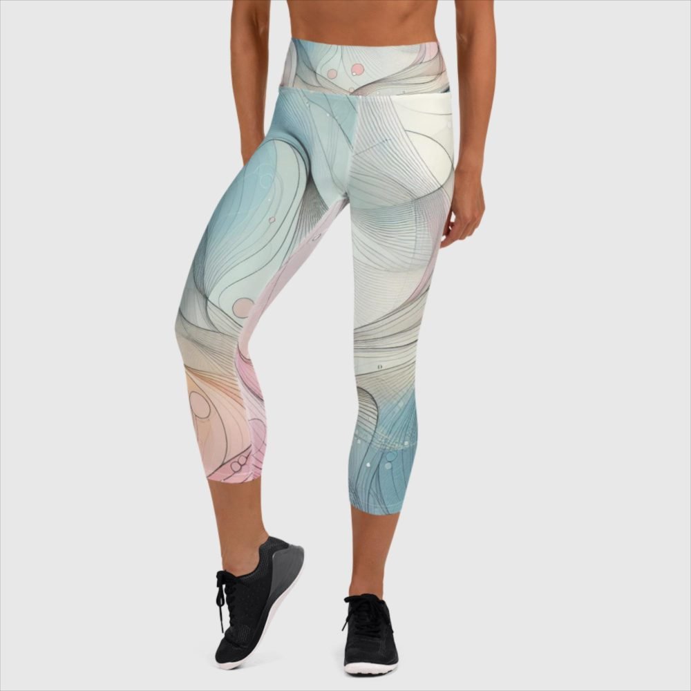 all over print yoga capri leggings white front 6613801766b3b